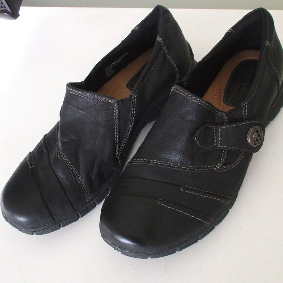 Earth Origins "Naya" Womens Black Leather Casual Flat Loafer NWOB - Size 8.5M - Picture 7 of 9